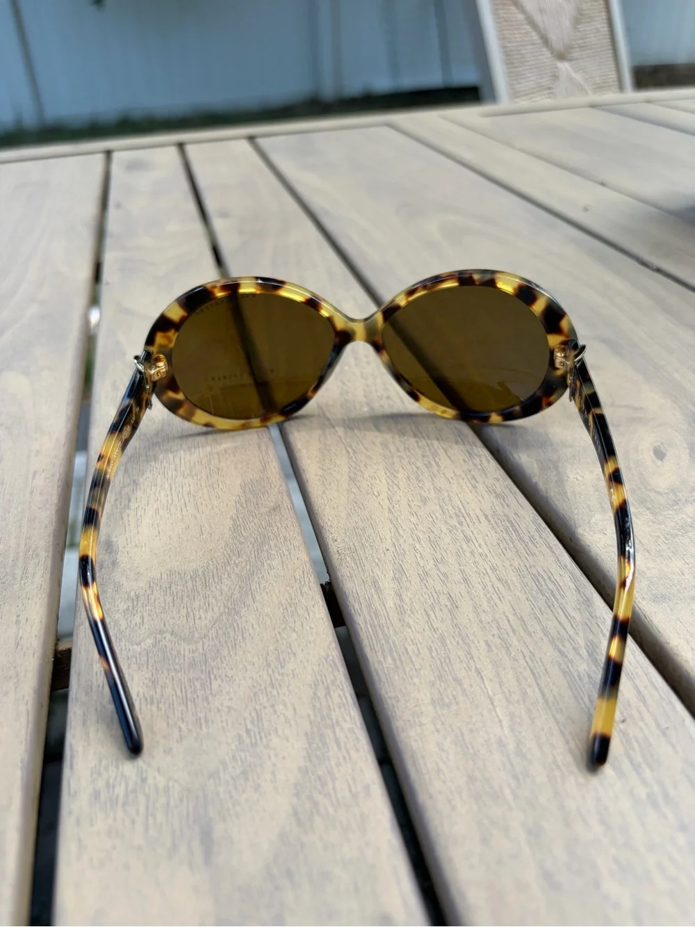 Ralph Lauren Tortoiseshell Round Sunglasses with Brown Lenses
